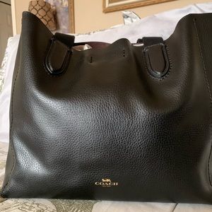 Coach Derby tote black/oxblood